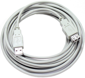 Фото кабель USB 2.0 AM-AF Telecom VUS6936T-5MO-GY 5 м