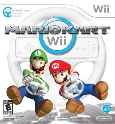 Фото Mario Kart Wi Fi + Nintendo Wii Wheel + Wii Remote