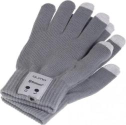 Фото перчатки для емкостных экранов Qumo Talking Gloves L grey