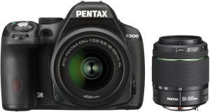 Фото Pentax K-500 Kit 18-55, 50-200