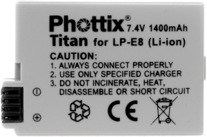 Фото аккумуляторной батареи Phottix LP-E8