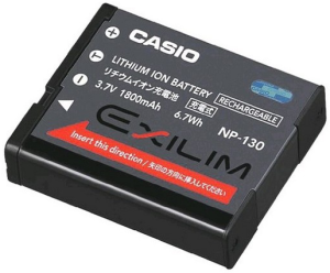 Фото аккумуляторной батареи Casio NP-130