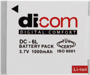 Фото аккумуляторной батареи Dicom DC-6L