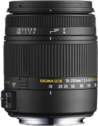 Фото объектива Sigma AF 18-250mm f/3.5-6.3 DC OS HSM Macro Nikon F