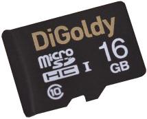 Фото флеш-карты Digoldy MicroSDHC 16GB Class 10 + SD adapter