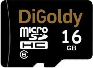Фото флеш-карты Digoldy MicroSDHC 16GB Class 6 + SD adapter