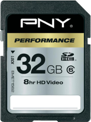 Фото флеш-карты PNY SDHC 32GB Class 6