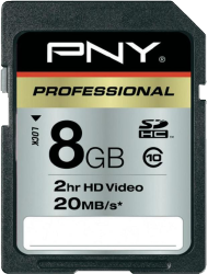 Фото флеш-карты PNY SDHC 8GB Class 10