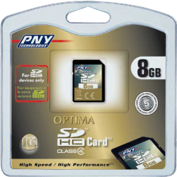 Фото флеш-карты PNY SDHC 8GB Class 4