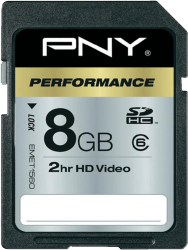 Фото флеш-карты PNY SDHC 8GB Class 6