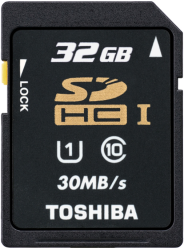 Фото флеш-карты Toshiba SDHC 32GB Class 10 SD-T032UHS1