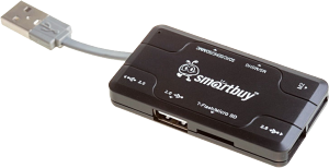 Фото cardreader Card Reader SmartBuy SBRH-750 + USB хаб на 3 порта