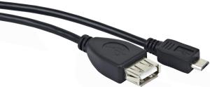 Фото Кабель USB 2.0 AF-miniBM Gembird A-OTG-AFBM-002 0.15 м