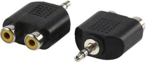 Фото адаптера 2xRCA-3,5 mini-jack Bandridge Valueline АС-010