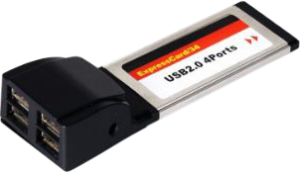 Фото адаптера Gembird PCMCIAX-USB24 USB 2.0 4 port ExpressCard/34mm card