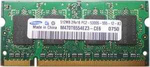 Фото Samsung M470T6554EZ3-CE6 DDR2 512MB SO-DIMM