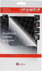 Фото защитной пленки InterStep для экрана 15 дюймов IS-SF-TRANS15AF-000B201 универсальная прозрачная