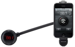 Фото FM трансмиттера для Apple iPhone Belkin F8Z618 TuneBase FM LIVE