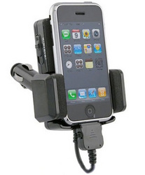 Фото FM трансмиттера для Apple iPhone + Автодержатель + Зарядка