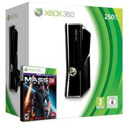 Фото игровой консоли Microsoft Xbox 360 250GB + Mass Effect 3