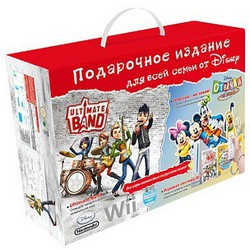 Фото игровой консоли Nintendo Wii Sport Pack + Disney «Отвечай – Не Зевай!» + Ultimate Band