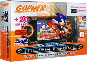 Фото игровой консоли Sega Mega Drive Gopher 20 in 1