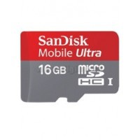 Фото флеш-карты SanDisk MicroSDHC 16GB Mobile Ultra 200X + SD adapter