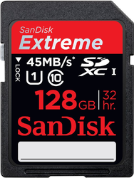 Фото флеш-карты SanDisk SDXC 128GB Class 10 Extreme UHS-I