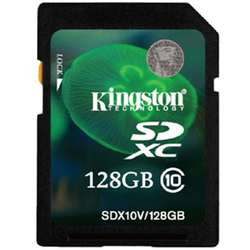 Фото флеш-карты Kingston SD SDXC 128GB Class 10 SDX10V/128GB