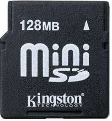 Фото флеш-карты Kingston MiniSD 128MB