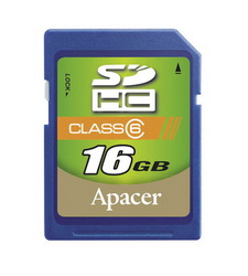 Фото флеш-карты Apacer SD SDHC 16GB Class 6