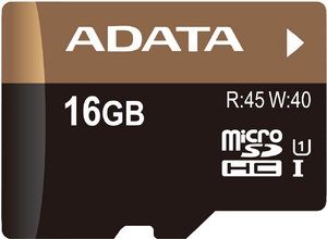 Фото флеш-карты ADATA MicroSDHC 16GB Class 10 Premier Pro UHS-I U1 + SD adapter