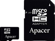 Фото флеш-карты Apacer MicroSDHC 16GB Class 4 + SD adapter