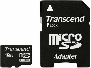 Фото флеш-карты Kingston MicroSDHC 16GB Class 4 + SD adapter SDC4/16GB