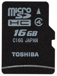 Фото флеш-карты Toshiba MicroSDHC 16GB Class 4