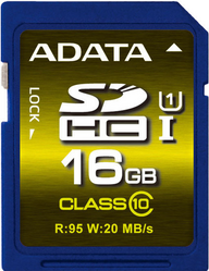 Фото флеш-карты ADATA Premier Pro SDHC 16Gb Class 10 UHS-I