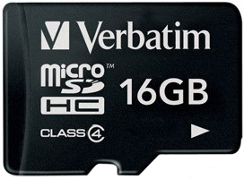 Фото флеш-карты Verbatim MicroSDHC 16GB Class 4