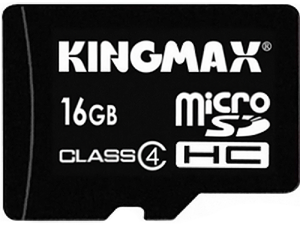 Фото флеш-карты Kingmax MicroSDHC 16GB Class 4 + SD adapter