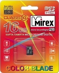 Фото флеш-карты Mirex MicroSDHC 16GB Class 10