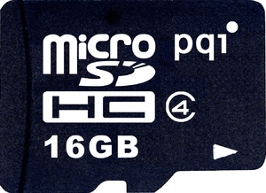 Фото флеш-карты PQI microSDHC 16Gb Class 4