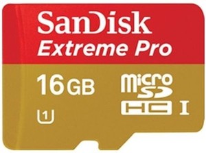 Фото флеш-карты SanDisk MicroSDHC 16GB Class 10 Extreme Pro