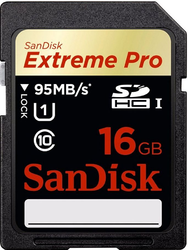 Фото флеш-карты SanDisk SDHC 16GB Class 10 Extreme Pro UHS-I