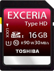 Фото флеш-карты Toshiba SDHC 16GB Class 10 SD-X16HD