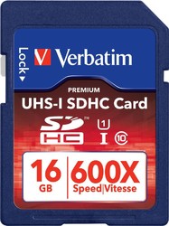 Фото флеш-карты Verbatim SD SDHC 16GB Class 10 UHS-I