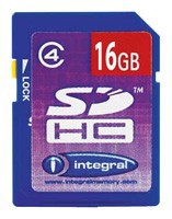 Фото флеш-карты Integral SD SDHC 16GB Class 4 + USB Reader INSDH16G4R