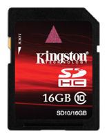 Фото флеш-карты Kingston SD SDHC 16GB Class 10