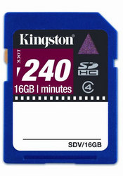 Фото флеш-карты Kingston SD SDHC 16GB Class 4 SDV