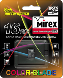 Фото флеш-карты Mirex MicroSDHC 16GB Class 4