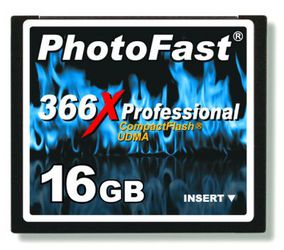 Фото флеш-карты PhotoFast CF 16GB 366X