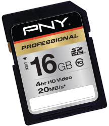 Фото флеш-карты PNY SDHC 16GB Class 10